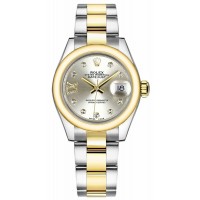 Rolex Lady-Datejust 28 Women's Steel & Gold Watch 279163-SLVSDO